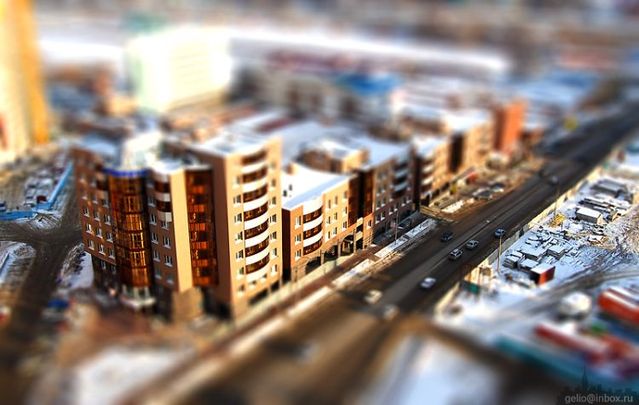 Russian city Novosibirsk with tilt-shift effect (41 pics)