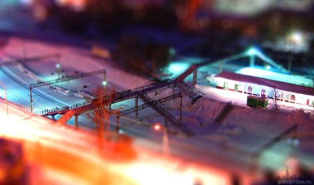 Russian city Novosibirsk with tilt-shift effect (41 pics)