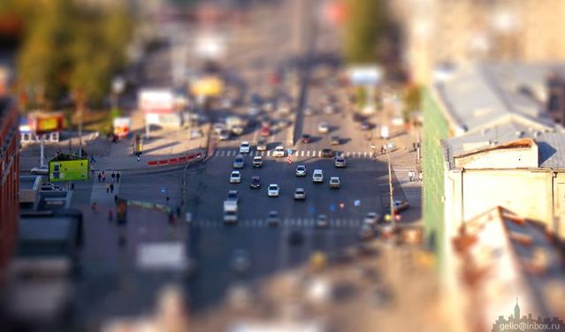 Russian city Novosibirsk with tilt-shift effect (41 pics)