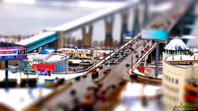 Russian city Novosibirsk with tilt-shift effect (41 pics)