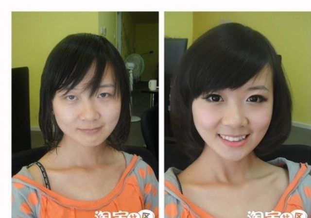 transformation makeup. Miracles of makeup in Chinese