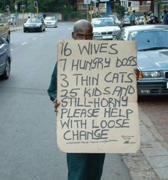 Homeless Signs with a Sense of Humor (51 pics) - Izismile.com