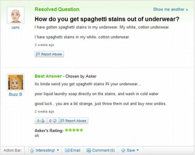 The Best from Yahoo Answers. Part 2 (45 pics)