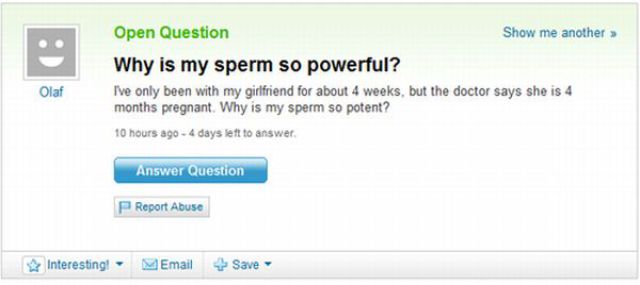 The Best from Yahoo Answers. Part 2 (45 pics)