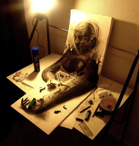 Mind-Blowing 3D Pencil Drawings