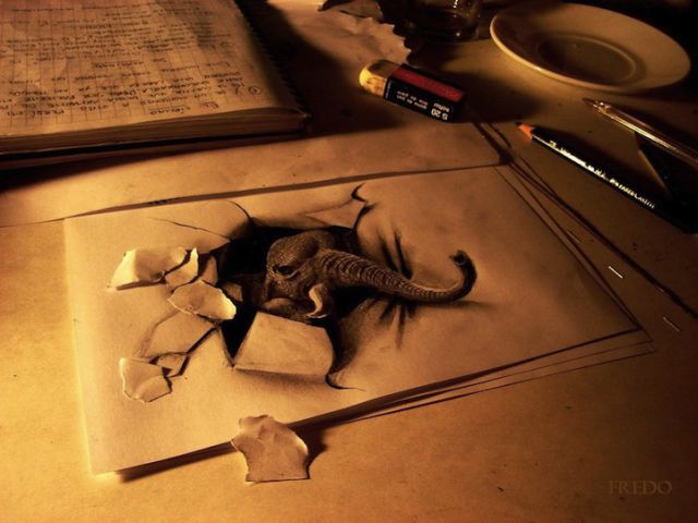 Mind-Blowing 3D Pencil Drawings