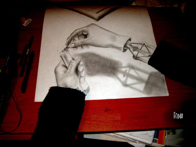 Mind-Blowing 3D Pencil Drawings